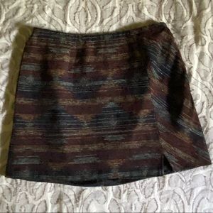 SW-Aztec inspired Cato mini skirt w/side slit EUC